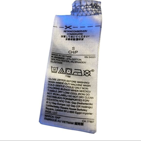 GAP Fit Heather Grey/Black Jacket NWOT - Picture 7 of 9